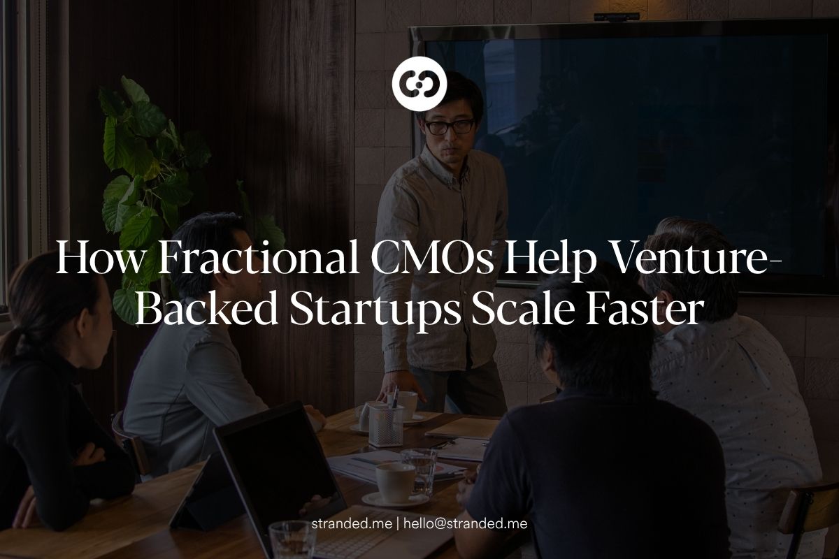 Fractional CMO guiding a venture-backed startup to scale through strategic marketing and growth leadership