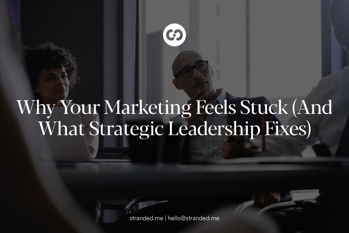 marketing team discussing strategy and why marketing performance feels stuck