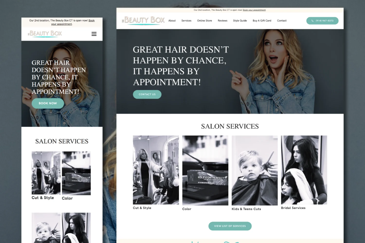 The Beauty Box NY Website