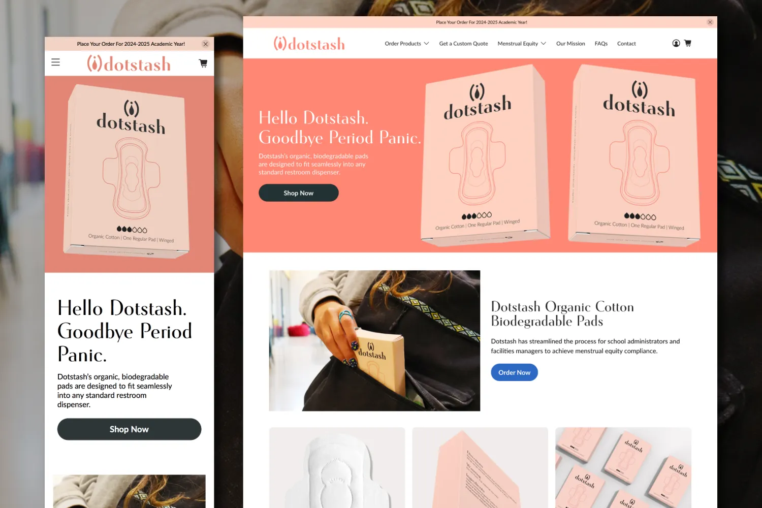 Dotstash home page
