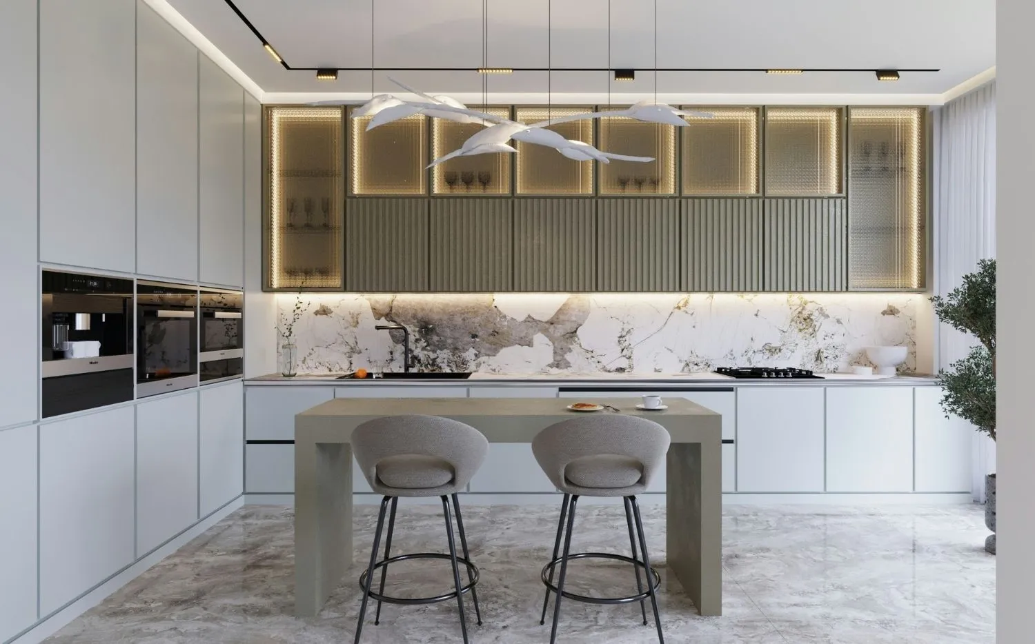 Paid social media ad campaign showcasing interior design projects and brand storytelling visuals