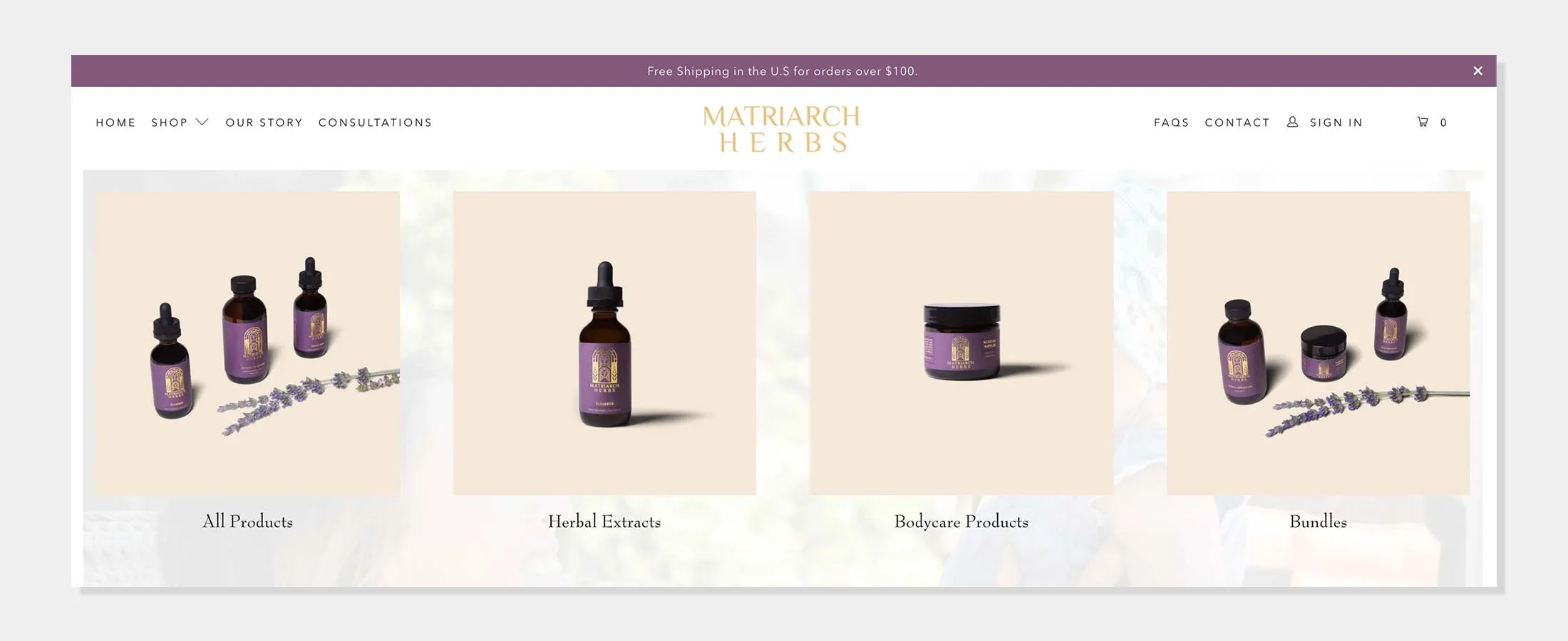 Matriarch Herbs - Herbal Extracts and Bodycare